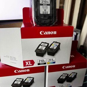 Canon PG-210XL Black / CL-211XL Color Ink 
Lot of 5